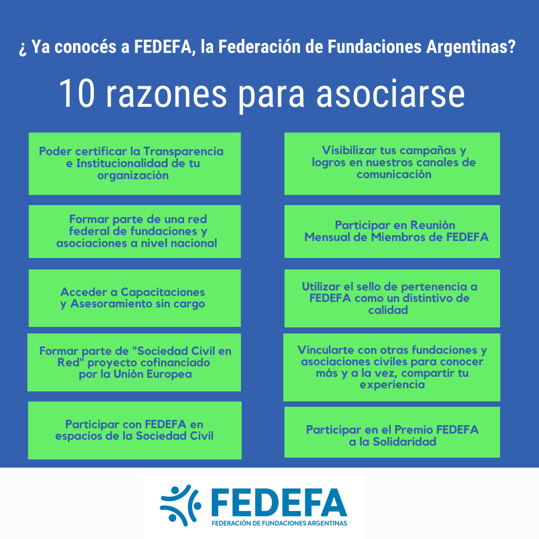 10 razones para sumarte a FEDEFA