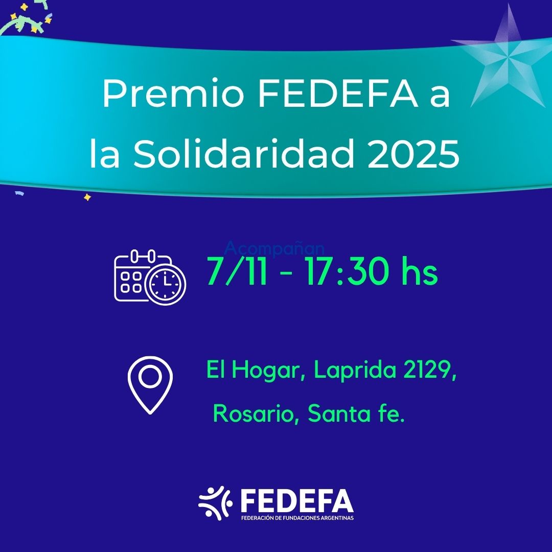 Llega el Premio FEDEFA a la Solidaridad 2025